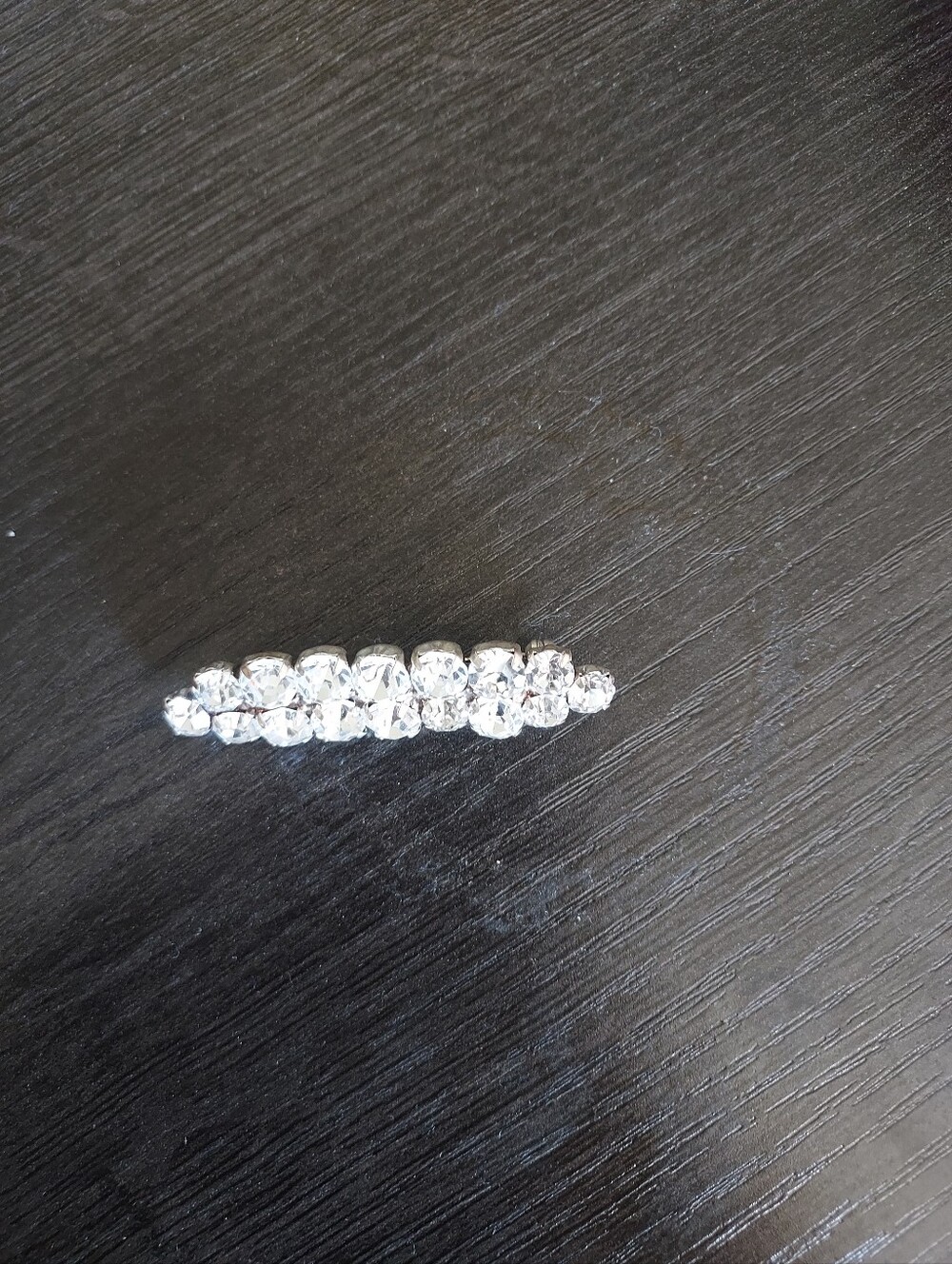 Clear Crystal Cluster Brooch Pin - Sparkling Silver Accent
